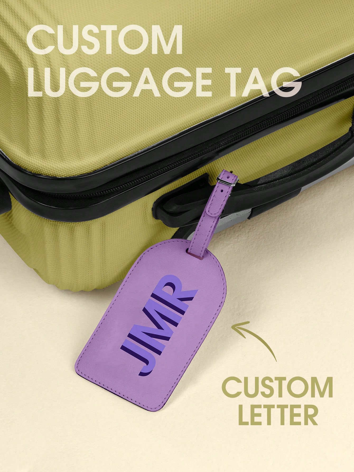 Women Bags For Wedding - Etichetta per Bagagli Personalizzata con Iniziale,