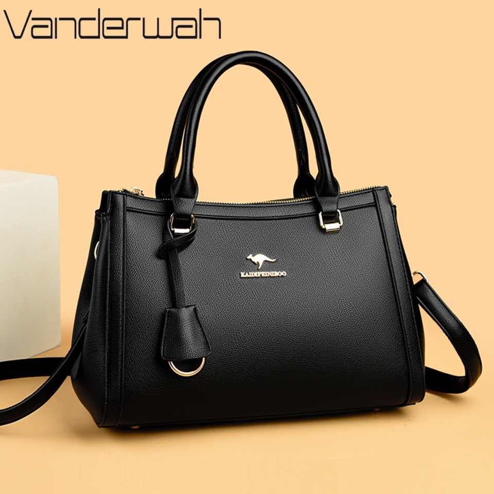 Women'S Work Bags Tote - Borsa a Tracolla in Morbida Pelle