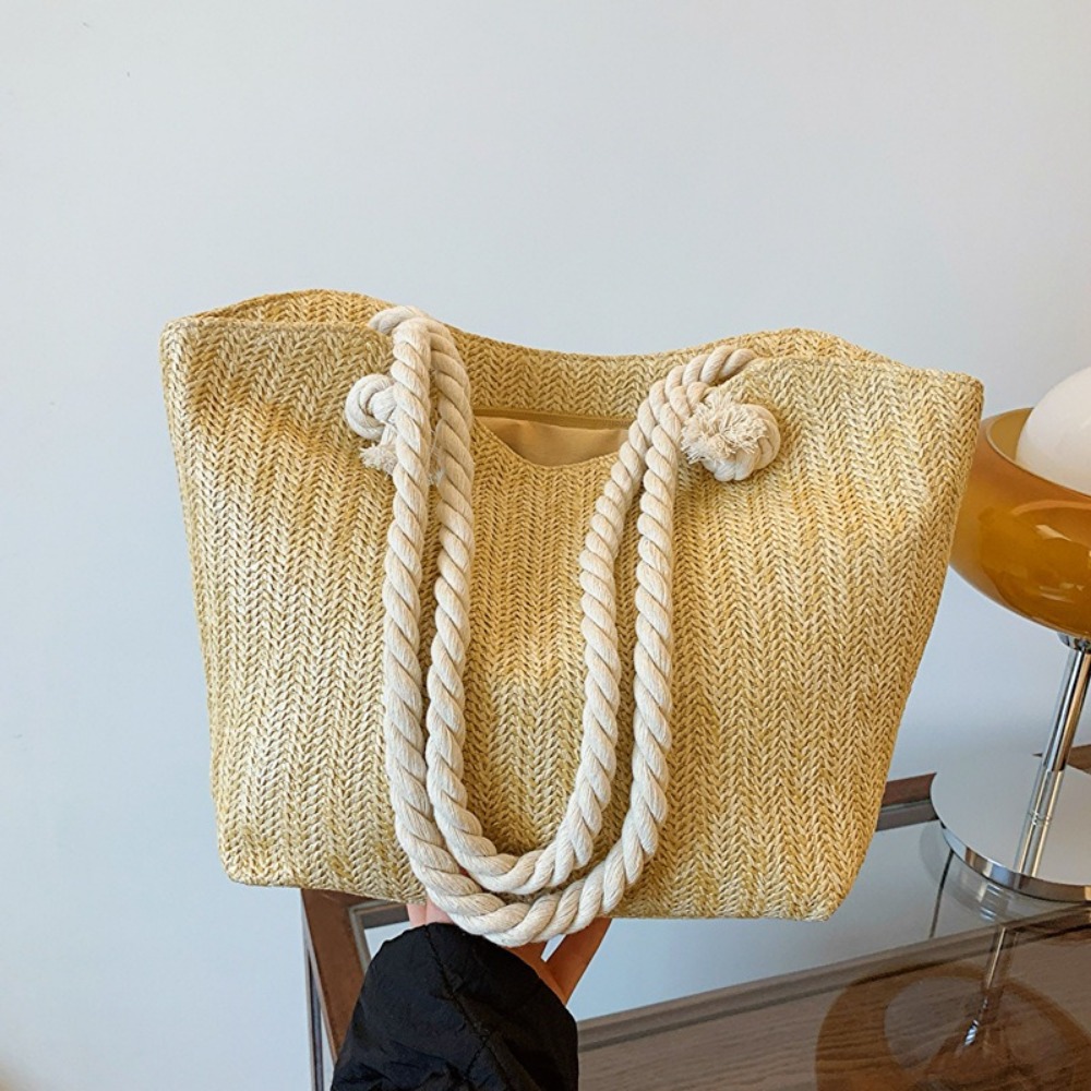 Women'S Raffia Bags - Nuova Borsa da Spiaggia Estiva Grande