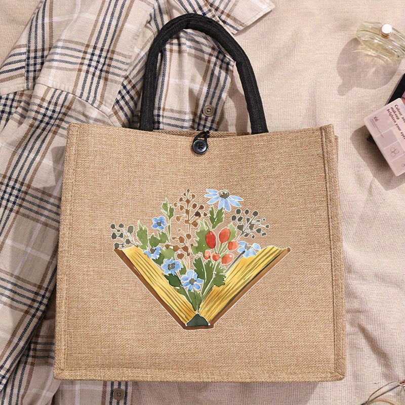 Women'S Work Bags Designer - Borsa Tote in Lino alla Moda,