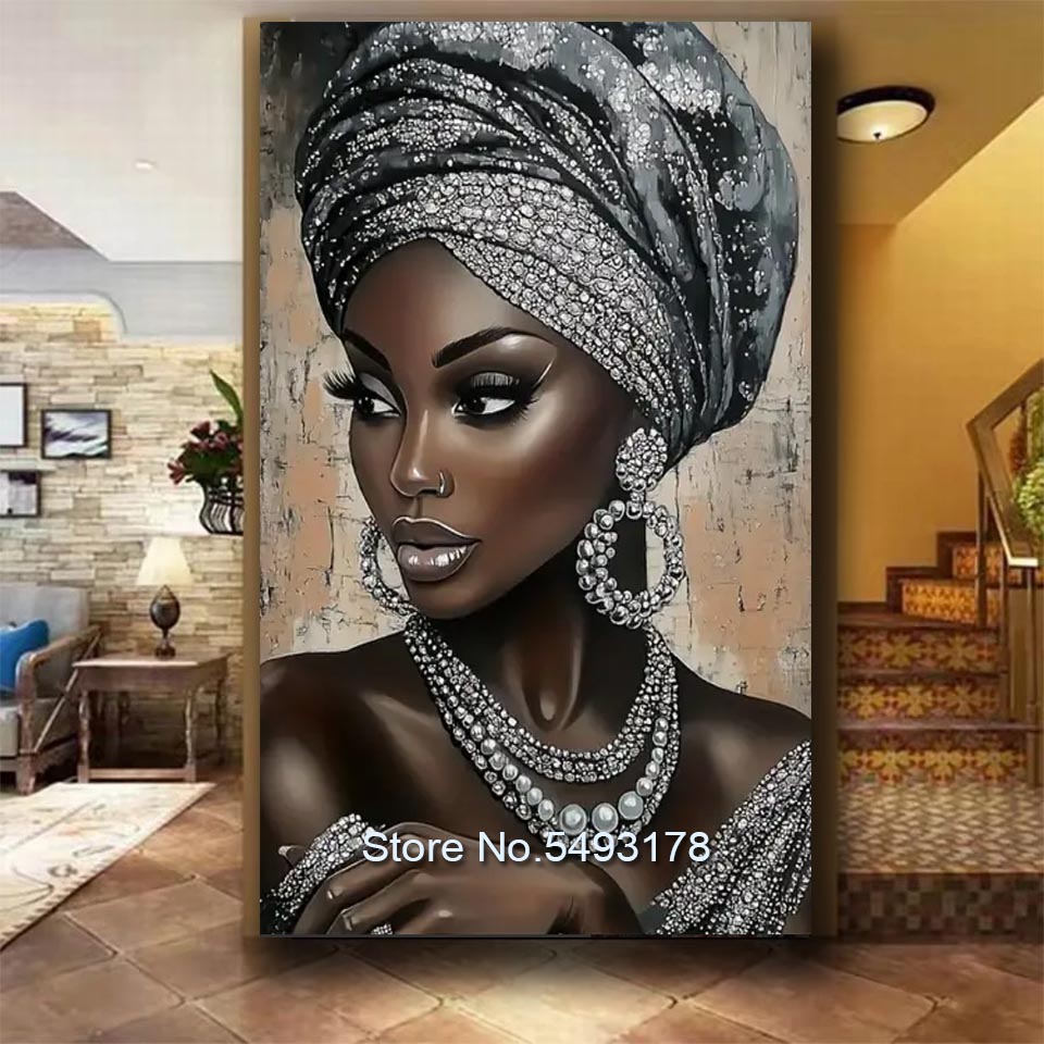 Women Bags Europe - ﻿ Vibrazione donna afroamericana pittura diamante