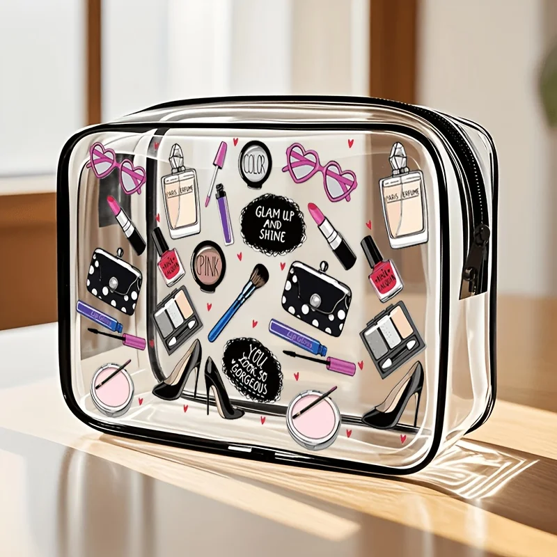 Women Bags For Airport - Borsa per Trucchi Trasparente da Viaggio,