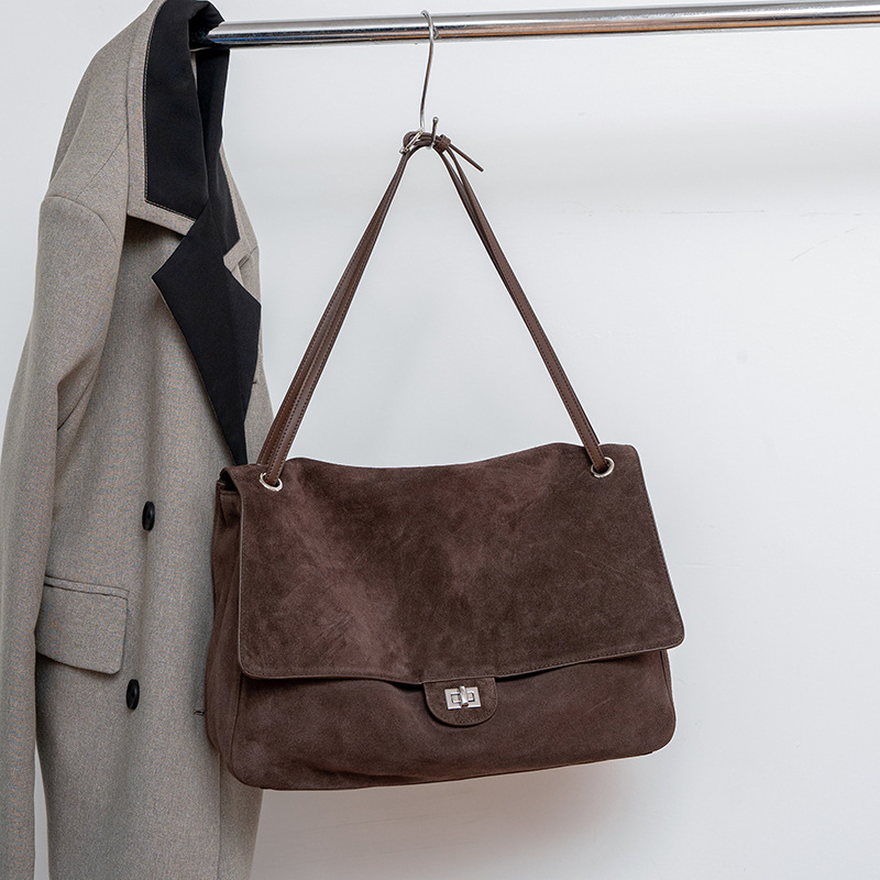 Women'S Work Bags Tote - Borsa a Spalla in Vera Pelle