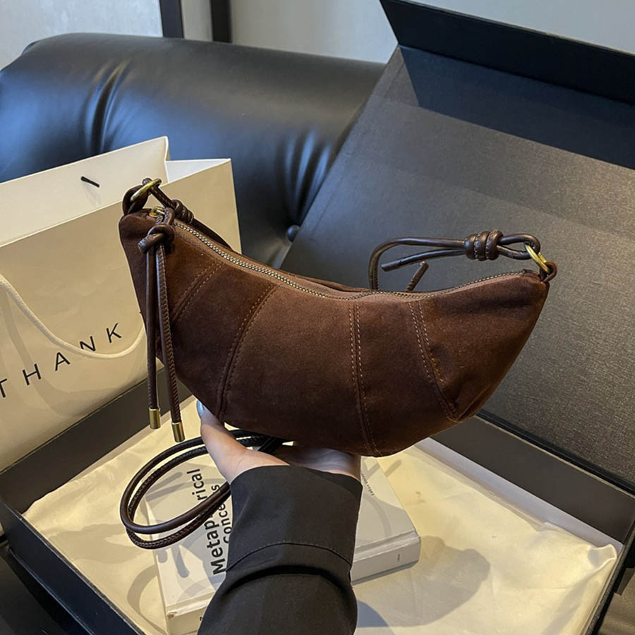 Women Bags Manufacturer - Borsa a Tracolla in Velluto con