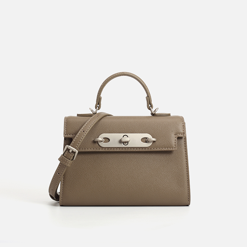 Top Handle Structured - Borsa a Mano Strutturata in Pelle