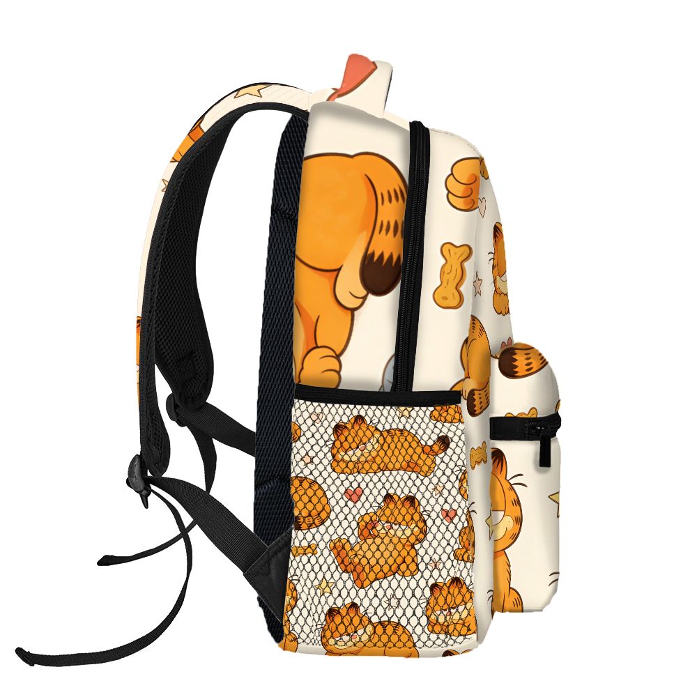 Mesh Net Bag - Divertente zaino Lazy Garfield con stampa
