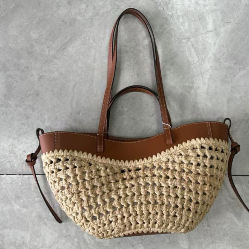 Borsa da spiaggia in tessuto c - Women'S Raffia Bags recensione e prezzo