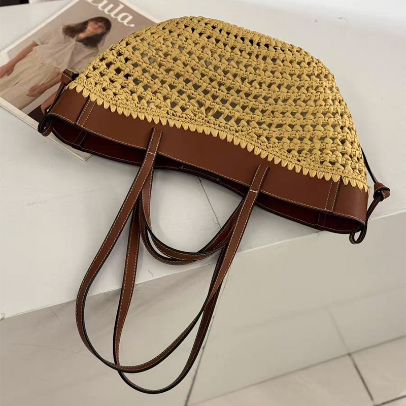 Borsa da spiaggia in tessuto c - Women'S Raffia Bags recensione e prezzo