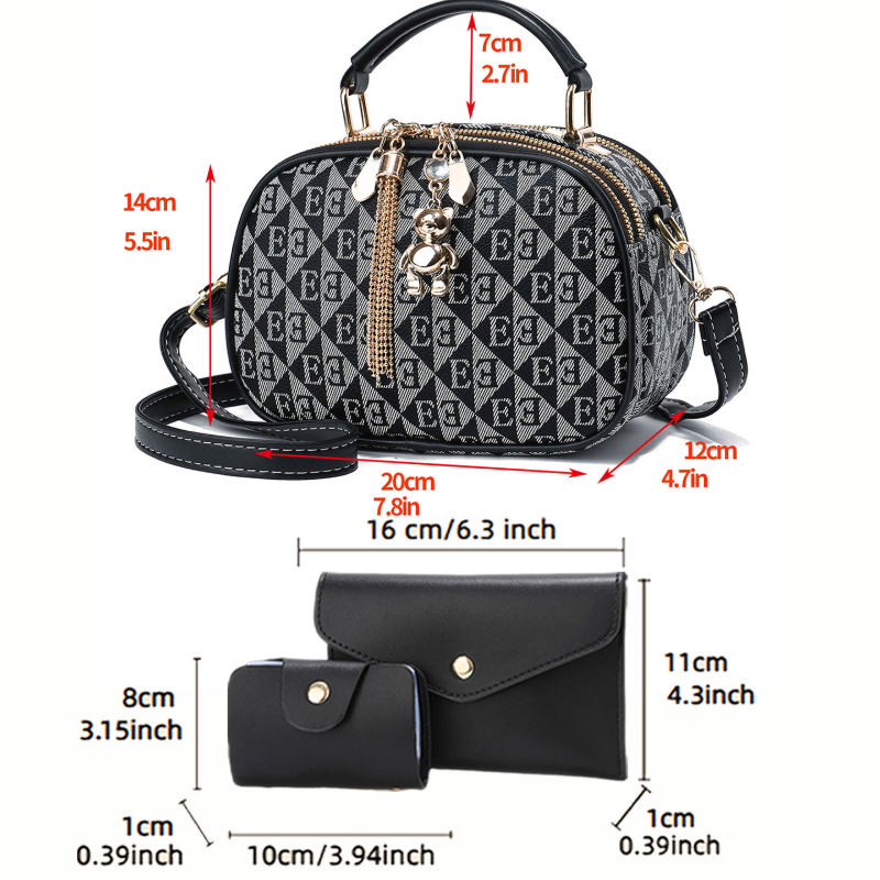 Set di 3 Mini Borse Rotonde co - Women'S Crossbody Bags recensione e prezzo