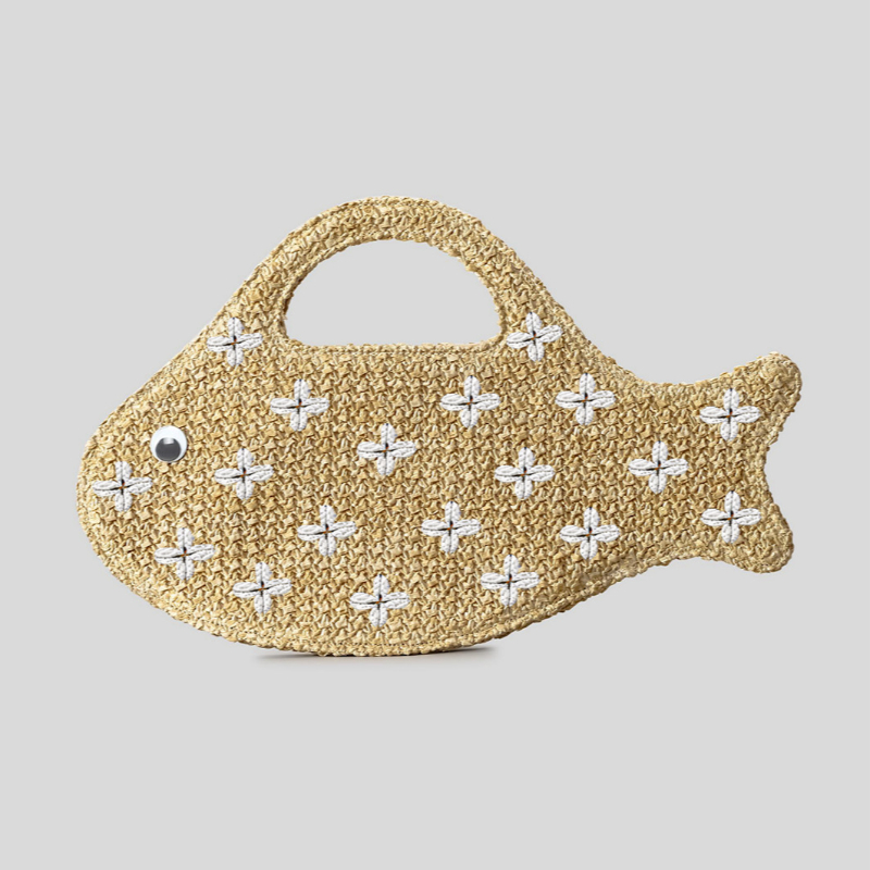 Borsa in Rafia Intrecciata, Bo - Women'S Raffia Bags recensione e prezzo
