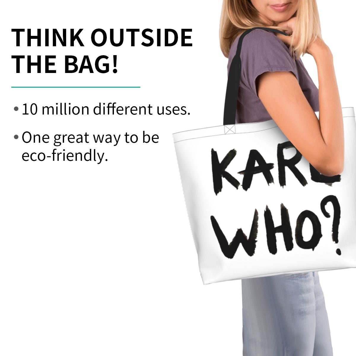 Custom Karl Who Shopping Tote  - Women'S Karl Bags recensione e prezzo