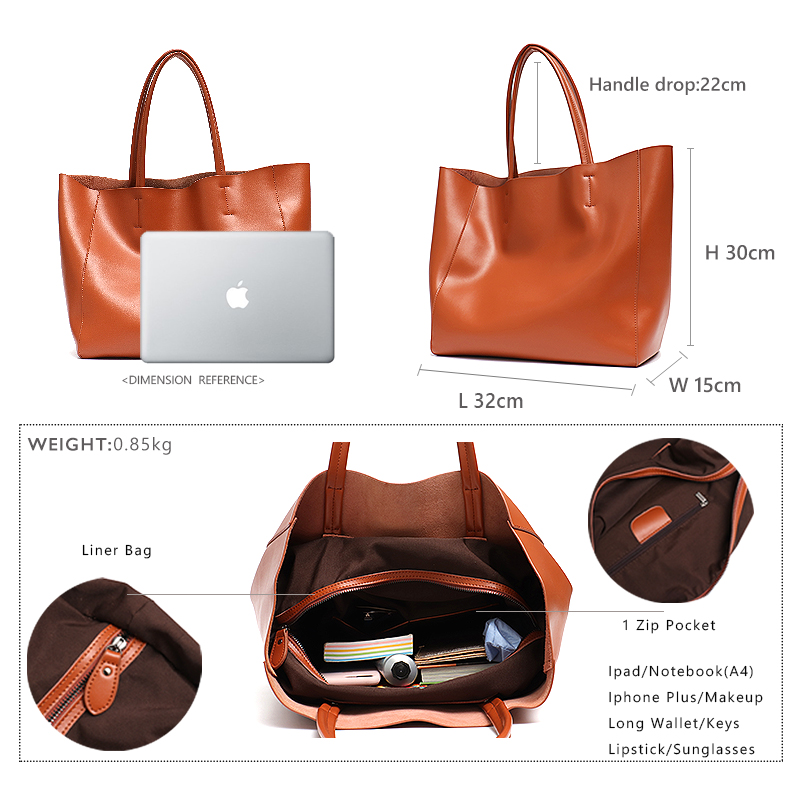 Borsa tote grande minimalista  - Women'S Work Bags Tote recensione e prezzo
