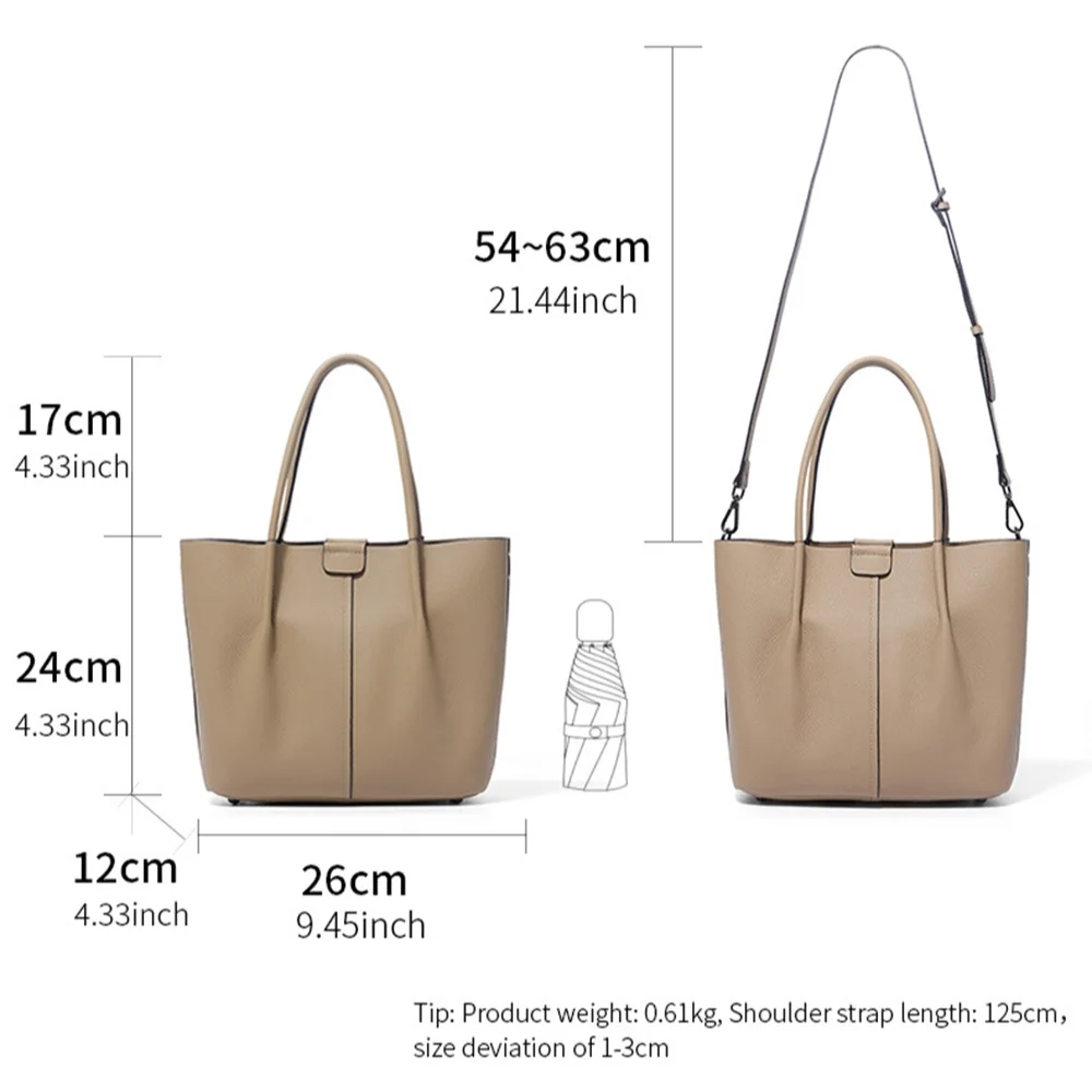 Borsa a tracolla in vera pelle - Top Handle Structured recensione e prezzo