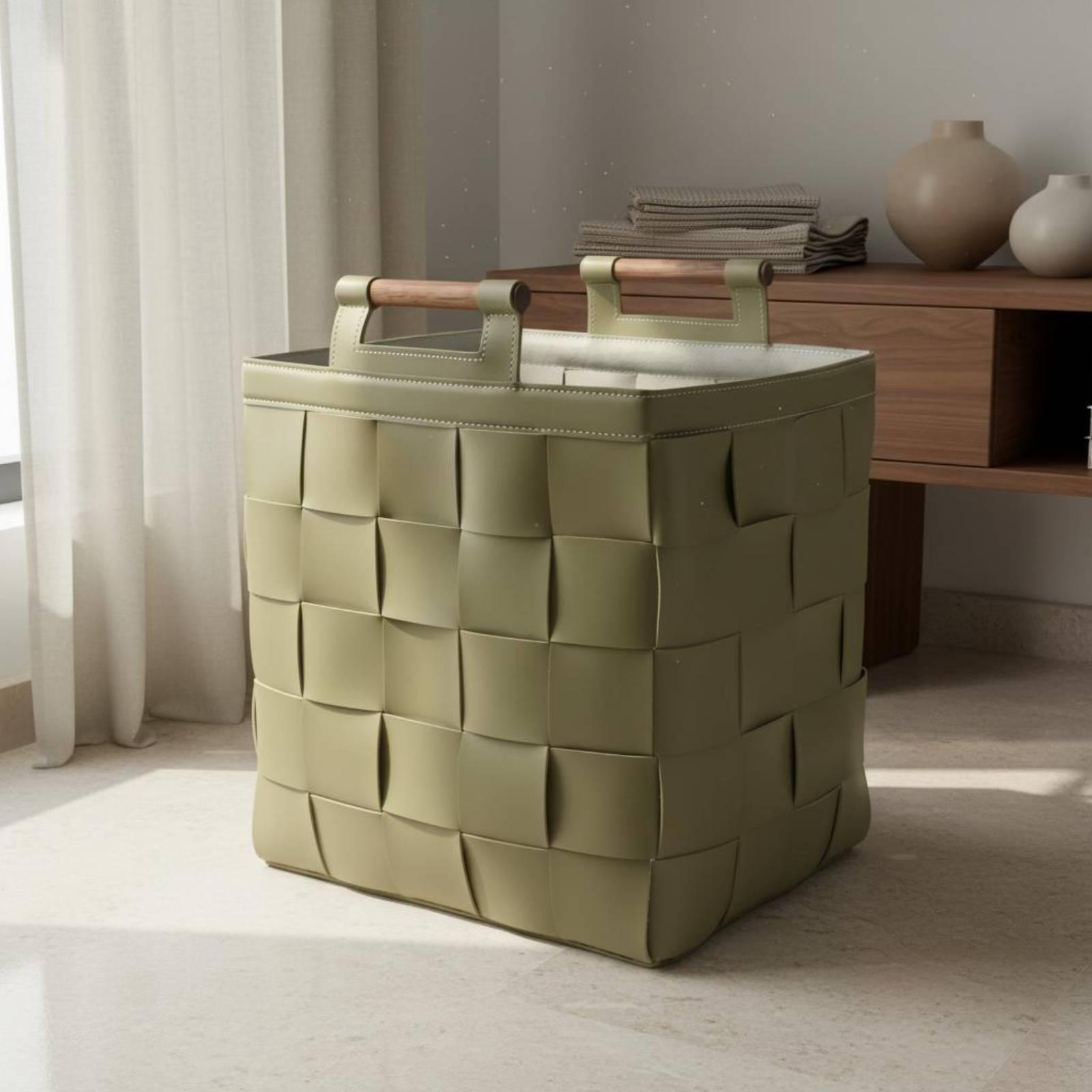 Cesto Portabiancheria in Pelle - Top Handle Structured recensione e prezzo