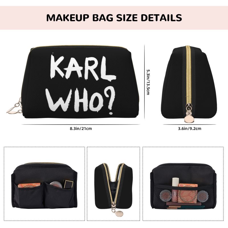 Borsa per il trucco in pelle c - Women'S Karl Bags recensione e prezzo