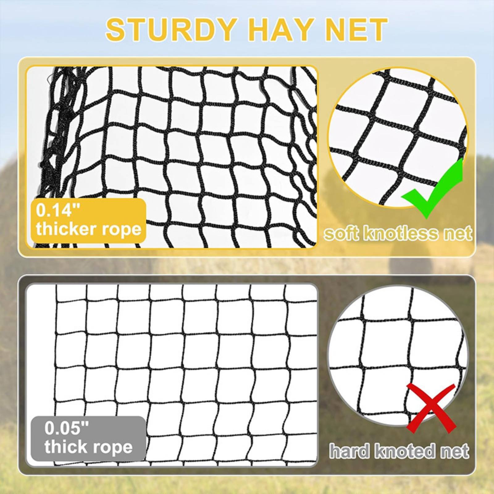 Grande Rete per Fieno Facile d - Mesh Net Bag recensione e prezzo