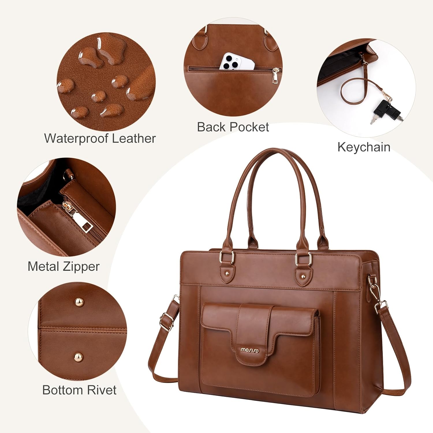 Borsa tote per laptop MOSISO d - Women Bags With Laptop Compartment recensione e prezzo