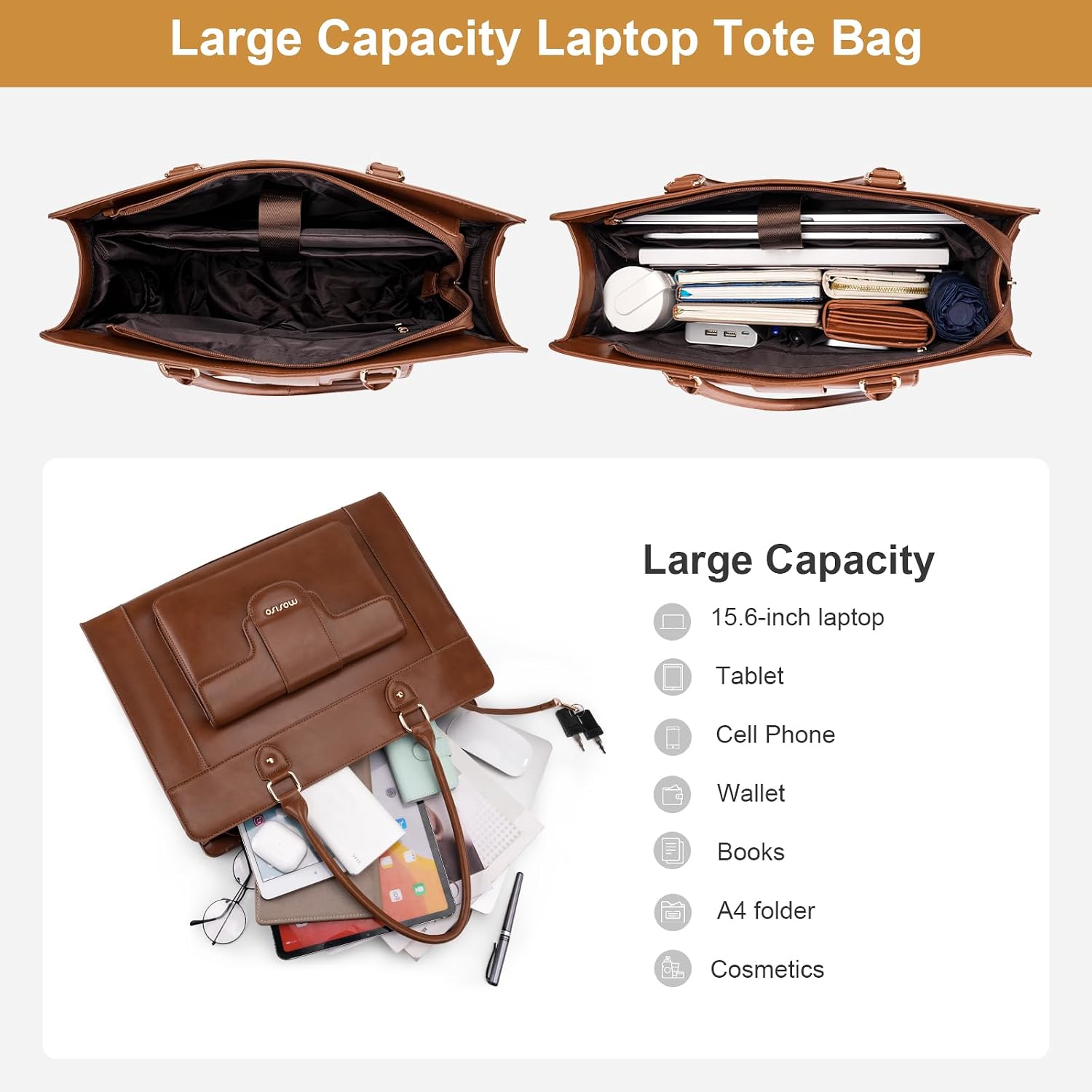 Borsa tote per laptop MOSISO d - Women Bags With Laptop Compartment recensione e prezzo