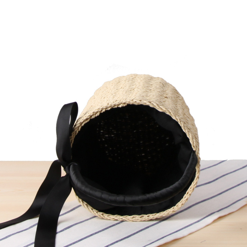 Borsa di paglia a secchiello f - Women'S Raffia Bags recensione e prezzo