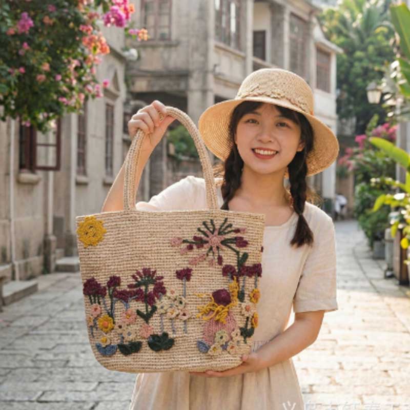 Nuova Borsa Artigianale in Raf - Women'S Raffia Bags recensione e prezzo