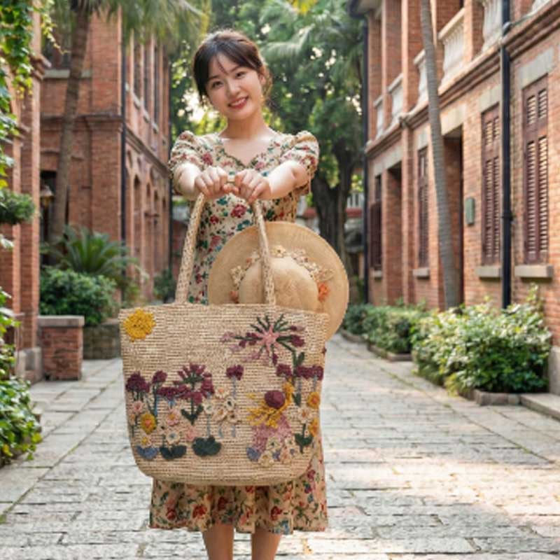 Nuova Borsa Artigianale in Raf - Women'S Raffia Bags recensione e prezzo
