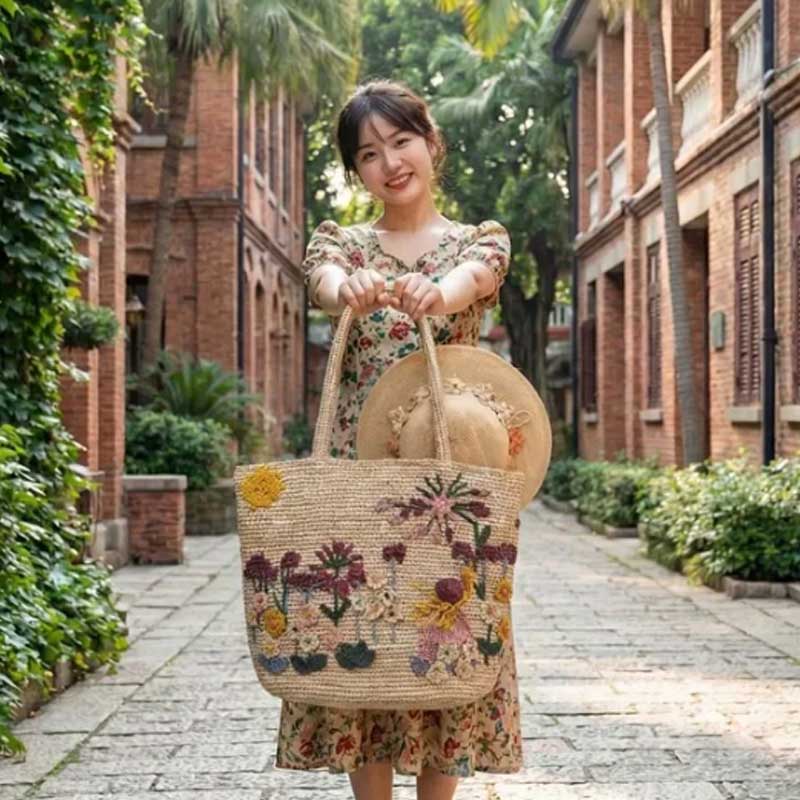 Nuova Borsa Artigianale in Raf - Women'S Raffia Bags recensione e prezzo
