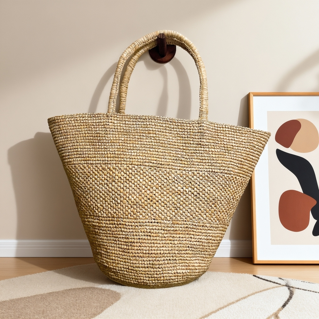 Borsa Grande in Paglia di Rafi - Women'S Raffia Bags recensione e prezzo