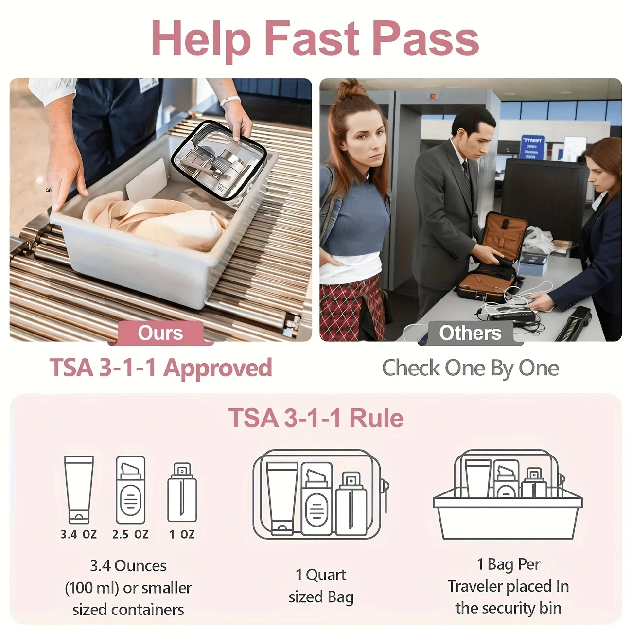 Borsa per Trucchi Trasparente  - Women Bags For Airport recensione e prezzo