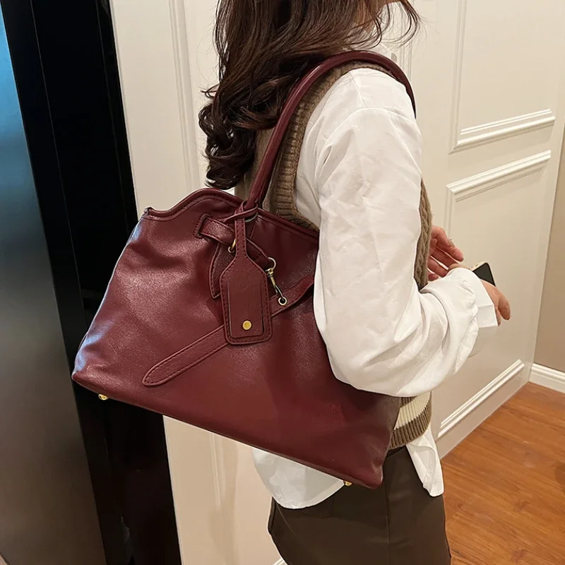 Borsa tote retrò in pelle PU p - Women Bags For Airport recensione e prezzo